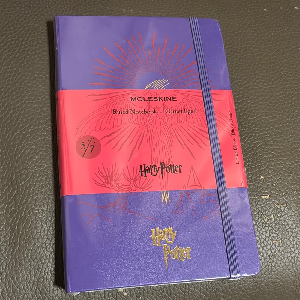 Moleskine Harry Potter Purple and Gold Notebook limited edition